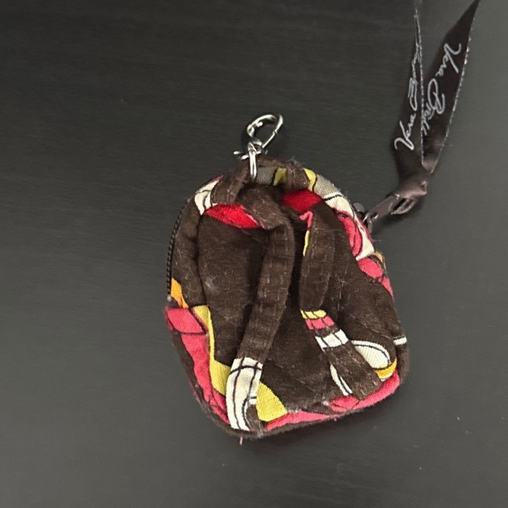 Vera Bradley Mini Backpack Keychain Java Blue Flo… - image 2